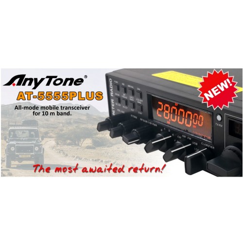 ANYTONE AT-5555 PLUS - RTX MOBILE  HF 10/11 MT AM/FM/SSB ALL MODE