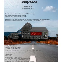 ANYTONE AT-5555 PLUS/N - RTX MOBILE HF 10/11 MT  AM/FM/SSB ALL MODE CON 