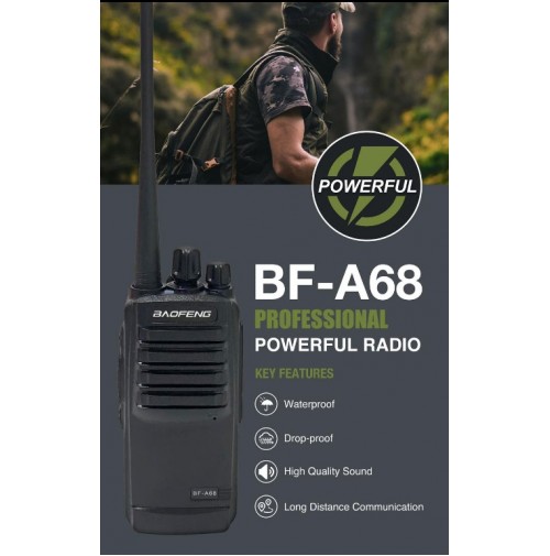 BAOFENG BF-A68 RICETRASMETTITORE PORTATILE UHF PMR