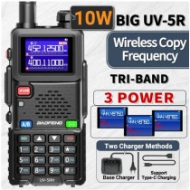 BAOFENG UV-5RH  RTX PORTATILE BIBANDA VHF UHF 10 WATT COLOR DISPLAY