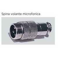 CONNETTORE MICROFONICO MASCHIO VOLANTE A 4 POLI CLASSICO