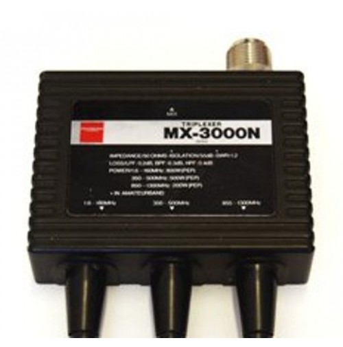 DIAMOND MX-3000-TRIPLEXER 1-160 350-500 850-1300 MHz CONNESSIONI PL259 PL259 NM