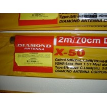 DIAMOND X-50N - ANTENNA VERTICALE 144/430 MHz ALTEZZA 170 cm