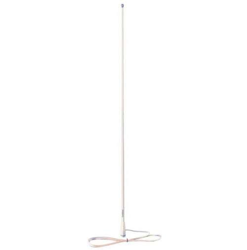 D-ORIGINAL DX-KS-22-ANTENNA VERTICALE NAUTICA 156-162 MHz 150 cm FIBRA DI VETRO CON SUPPORTO DXPA3 INCLUSO