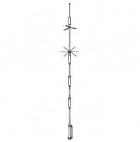 HUSTLER 5-BTV ANTENNA VERTICALE HF TRAPPOLATA 10/80 METRI HI-Q