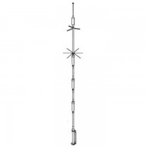 HUSTLER 5-BTV ANTENNA VERTICALE HF TRAPPOLATA 10/80 METRI HI-Q