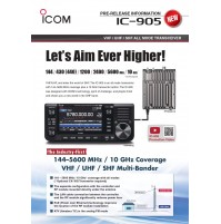 ICOM IC-905 RTX  2m, 70cm, 23cm, 13cm, 6cm, 3cm + ANTENNA MA- WA56-DP19B