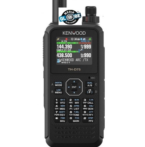 KENWOOD TH-D75E Ricetrasmettitore Tribanda 144/220/430 MHz con D-STAR e  GPS