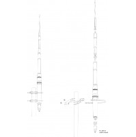 PRESIDENT HIMALAYA WB - ANTENNA  22-30 MHz & CB - 2000 WATT 1/2 ONDA