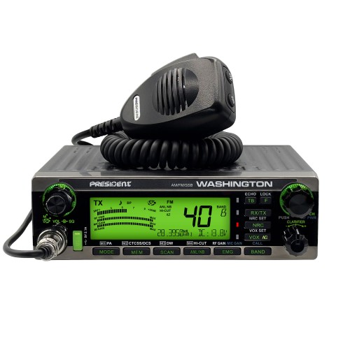 PRESIDENT WASHINGTON RICETRASMETTITORE 10 METRI HF AM/FM/SSB 80 Watt PEP