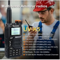 Quansheng UV-K5 RTX PORTATILE VHF UHF RX 50-600 MHZ AIRBAND - GARANZIA ITALIA