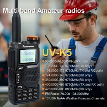 Quansheng UV-K5 RTX PORTATILE VHF UHF RX 50-600 MHZ AIRBAND - GARANZIA ITALIA