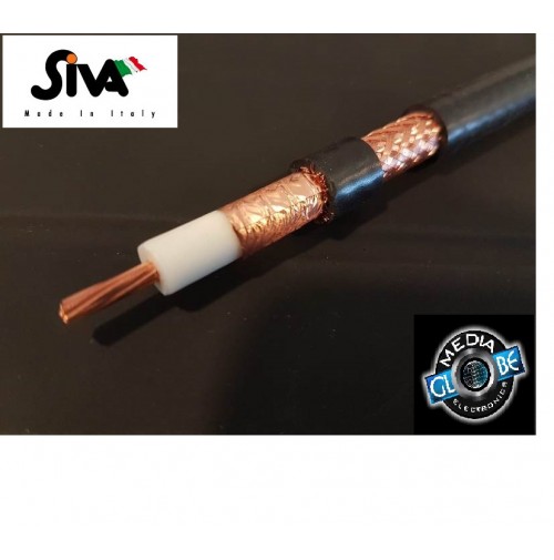 SIVA RF 400 UF PVC ULTRAFLESS. 10 mm CAVO  BASSA PERDITA DOPPIO SCHERMO