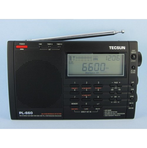 TECSUN PL-660  RICEVITORE HF-VHF- COPERTURA GENERALE AM-FM-USB-LSB