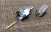 CONNETTORE SMA MASCHIO A CRIMPARE PER CAVI 5mm RG58/RF195