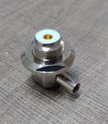 CONNETTORE CENTRO TETTO A 90 GRADI SO239 A VITE PER RG58/RF195
