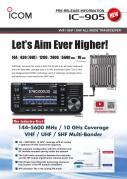 ICOM IC-905 RTX  2m, 70cm, 23cm, 13cm, 6cm, 3cm