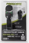 PRESIDENT REMOTE BT MIKE MICROFONO MANI LIBERE BLUETOOTH CON ADATTATORE