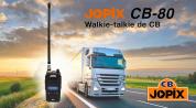 JOPIX CB-80 radio portatile CB AM/FM, ASQ, 40CH, 4W, 2600 mAh Li-Ion, nero
