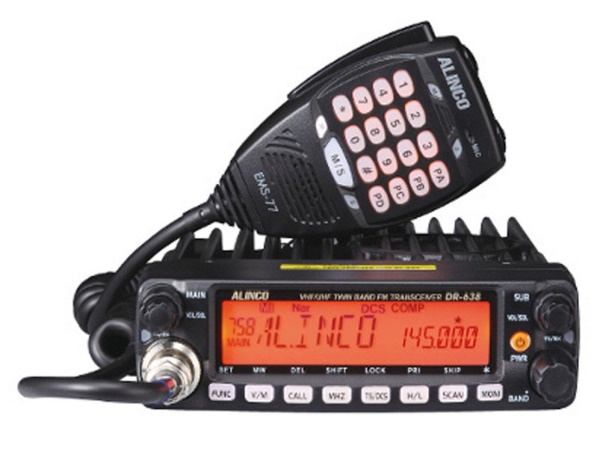 ALINCO DR-638HE Ricetrasmettitore Veicolare FM 144-430 MHz Full Duplex