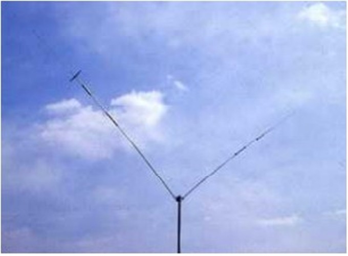 CREATE ANTENNA 730V-1A-DIPOLO RIGIDO 7/14/21/28/50 MHz ORIGINALE CORNUTA