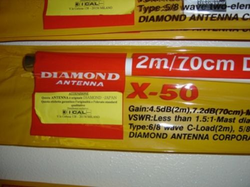 DIAMOND X-50N - ANTENNA VERTICALE 144/430 MHz ALTEZZA 170 cm