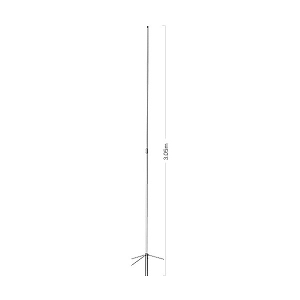 DIAMOND X-6000N - ANTENNA VERTICALE 144/430/1200 MHz ALTEZZA 305 cm
