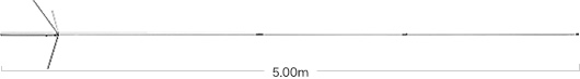 DIAMOND X-7000N-ANTENNA VERTICALE 144/430/1200 MHz ALTEZZA 500 cm