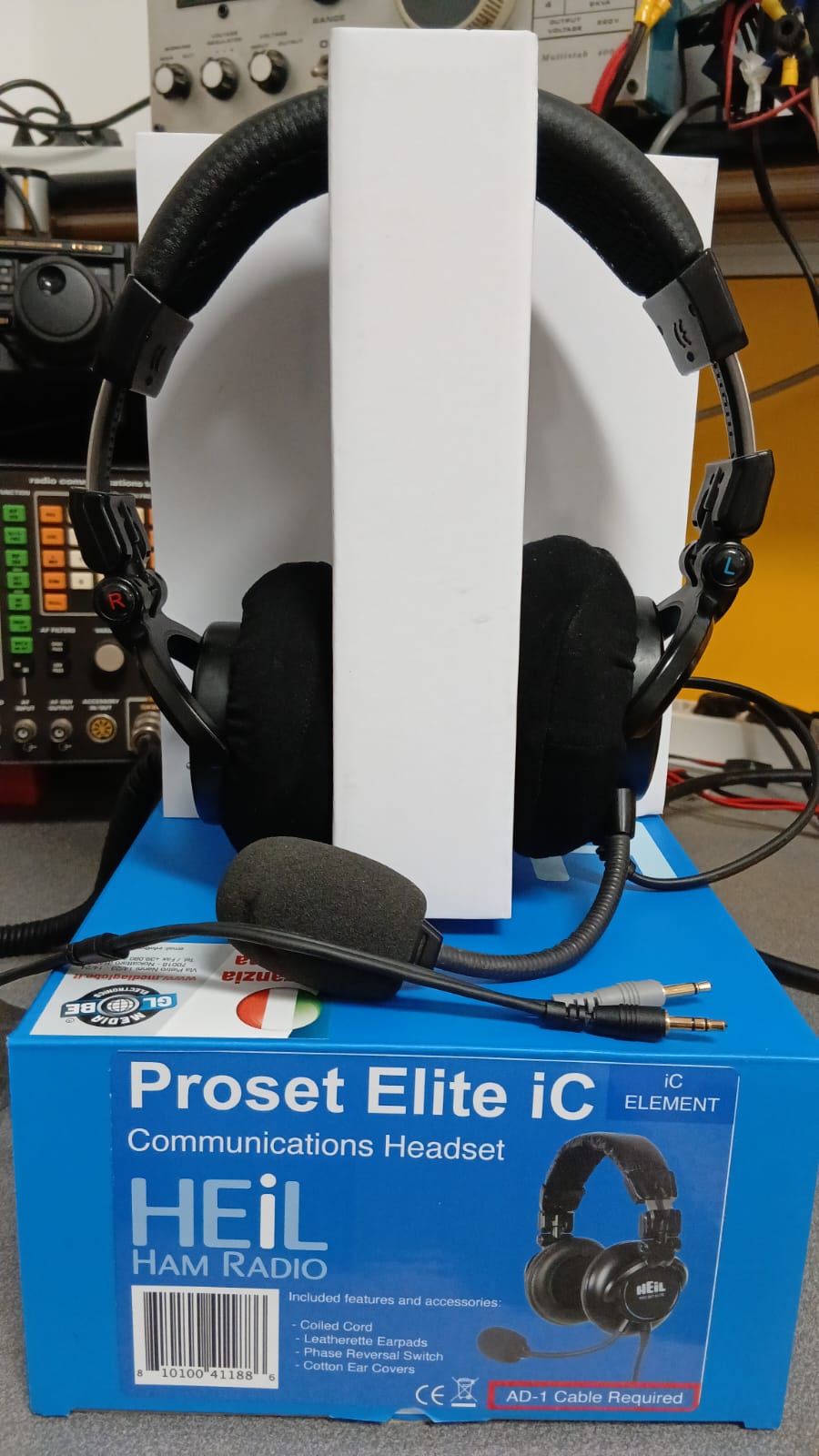 HEIL SOUND PROSET ELITE IC - CUFFIA MICROFONO X ICOM - PARI AL NUOVO - UNICO PROPRIETARIO