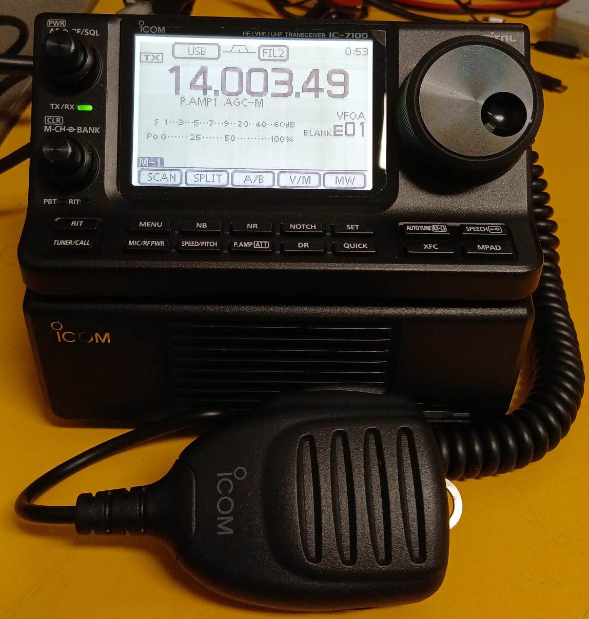 ICOM IC-7100 RTX HF/VHF/UHF ALLMODE - PARI AL NUOVO - CON IMBALLO