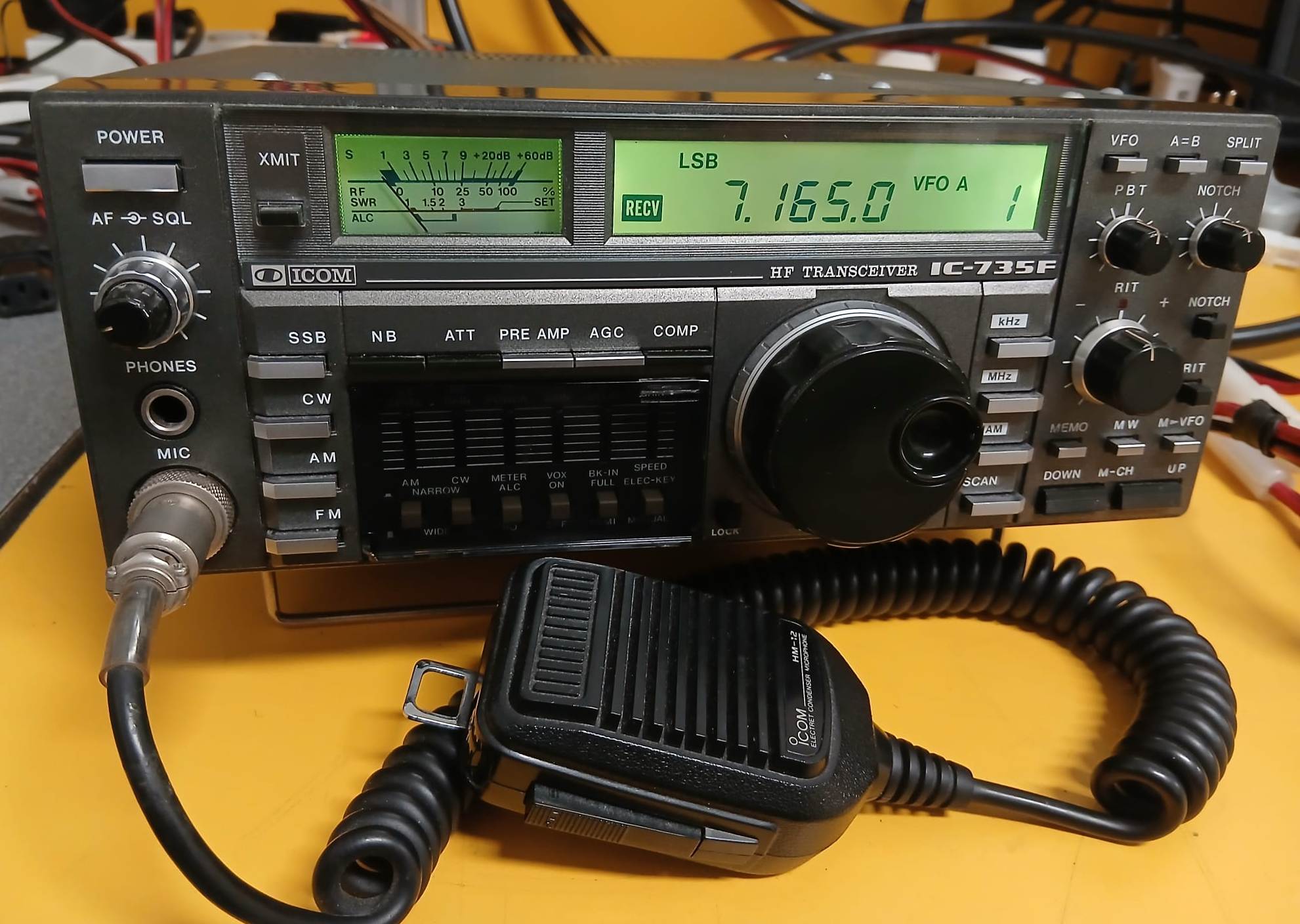 ICOM IC-735F RTX HF 0-30MHZ ALLMODE - OTTIMO STATO - APERTO DI BANDA.