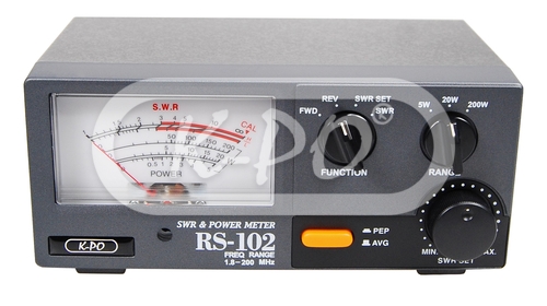 KPO ( Nissei ) RS-102 Rosmetro wattmetro 1.6-200 MHz 5/20/200W