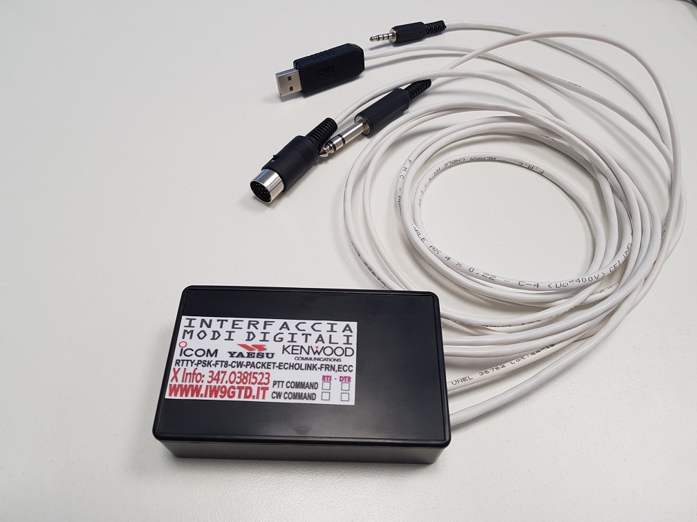 MGE DIGIMODE INTERFACCIA MODI DIGITALI AFSK/FSK + MANIPOLATORE CW
