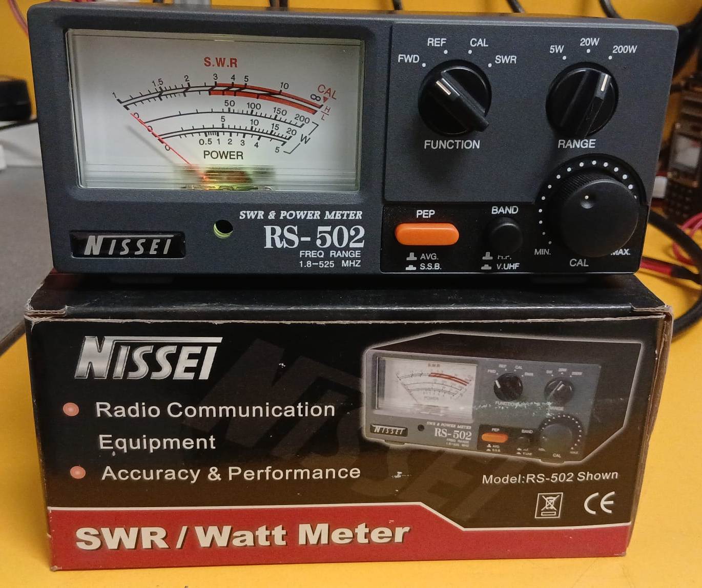NISSI RS502 ROSMETRO WATTMETRO 1,8-200MHZ - 125-525MHZ - OTTIMO STATO