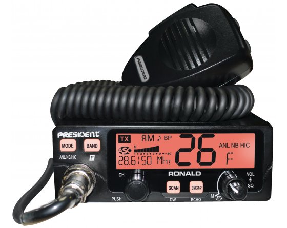 PRESIDENT RONALD RICETRASMETTITORE 10/11 METRI 50W PeP AM/FM