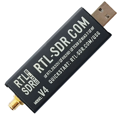 RTL-SDR Blog V4 Ricevitore SDR 0.5-1700 MHz senza direct sampling (con UP-converter)