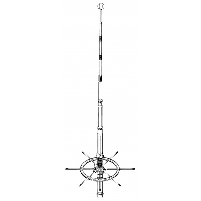Sirio Blizzard 2700 5/8 Lambda CB Antenna con anello
