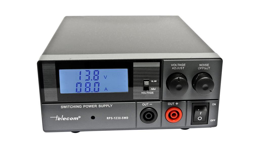 TELECOM RPS-1230-SWD- ALIMENTATORE DIGITALE, 30A, 9-15 V. per ICOM YAESU KENWOOD