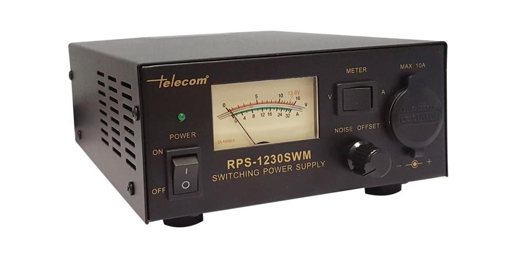 TELECOM RPS-1230-SWM Alimentatore 30A switching alta effic x yaesu icom kenwood
