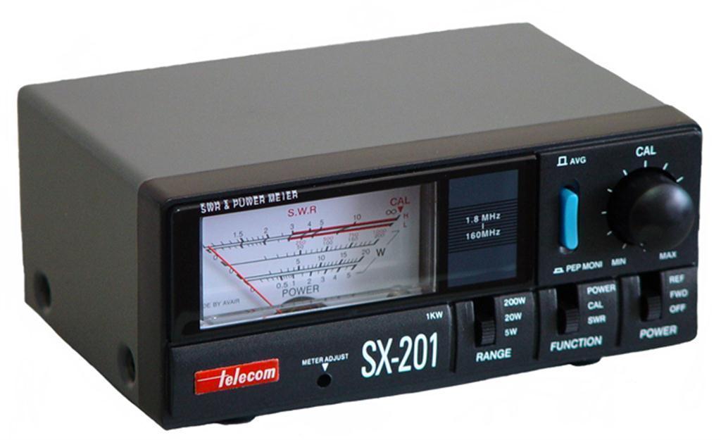 TELECOM SX-201 - ROSMETRO E WATTMETRO 1,8-200 MHZ 5/20/200/1000 W