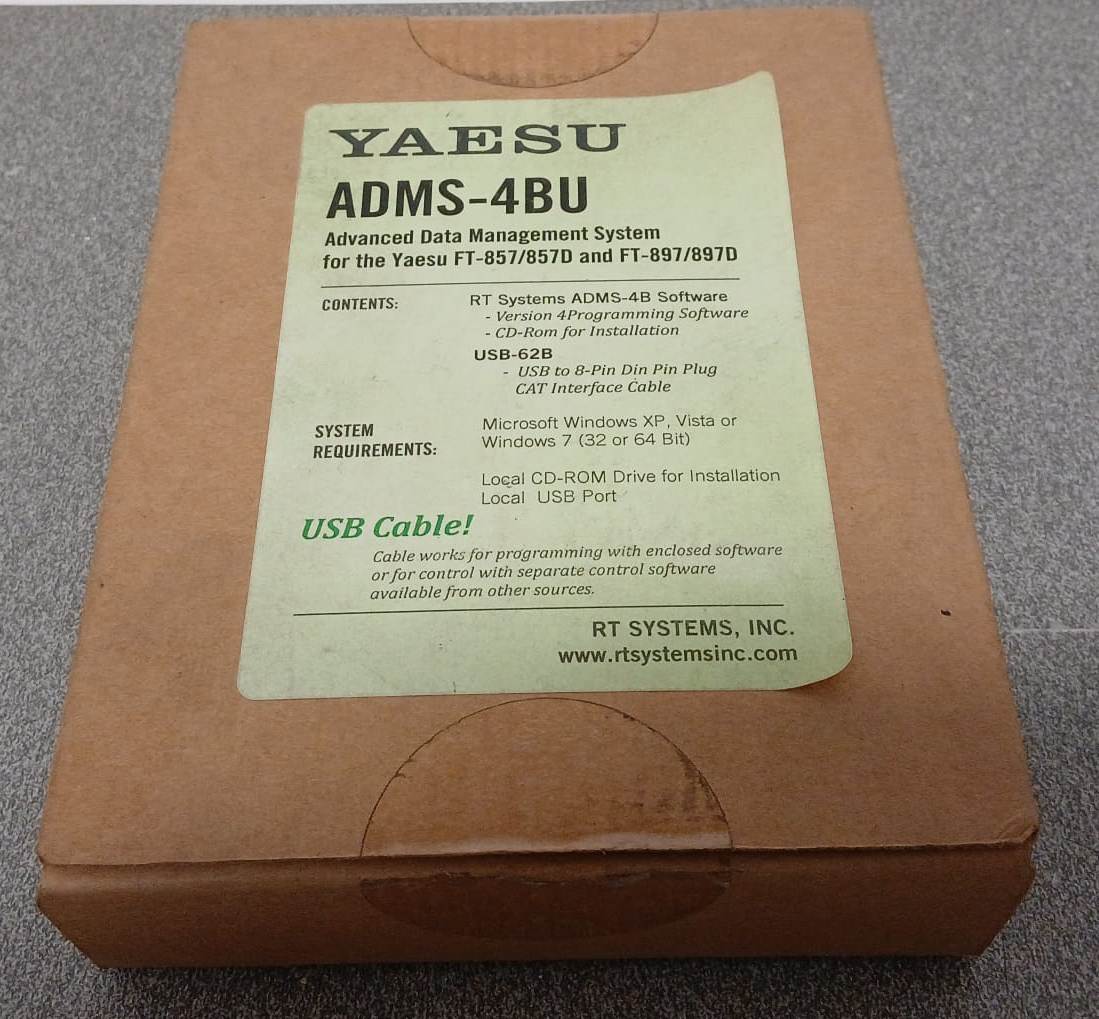YAESU ADMS-4BU SOFTWARE E CAVO PROGRAMMAZIONE PER FT857/897