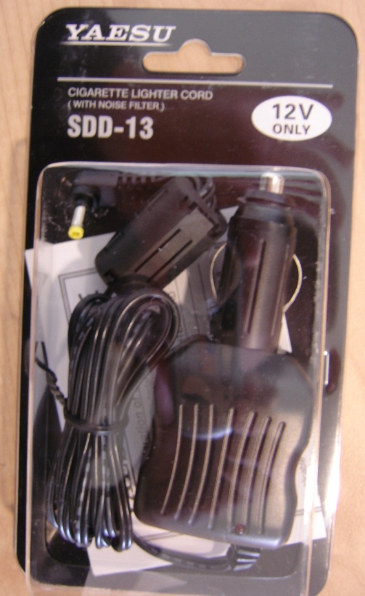YAESU SDD-13 ( ex EDC5B) cavo alim.ext per tutti i portatili presa accendisigari