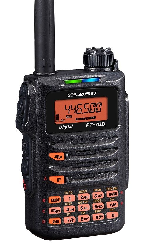 YAESU FT-70DE - RICETRASMETTITORE DUAL BAND C4FM PORTATILE 144/430