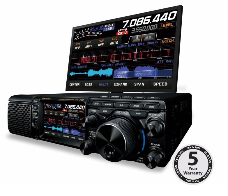 Yaesu FT-710 AESS+SP40 ricetrasmettitore SDR HF/50/MHZ GARANZIA CSY