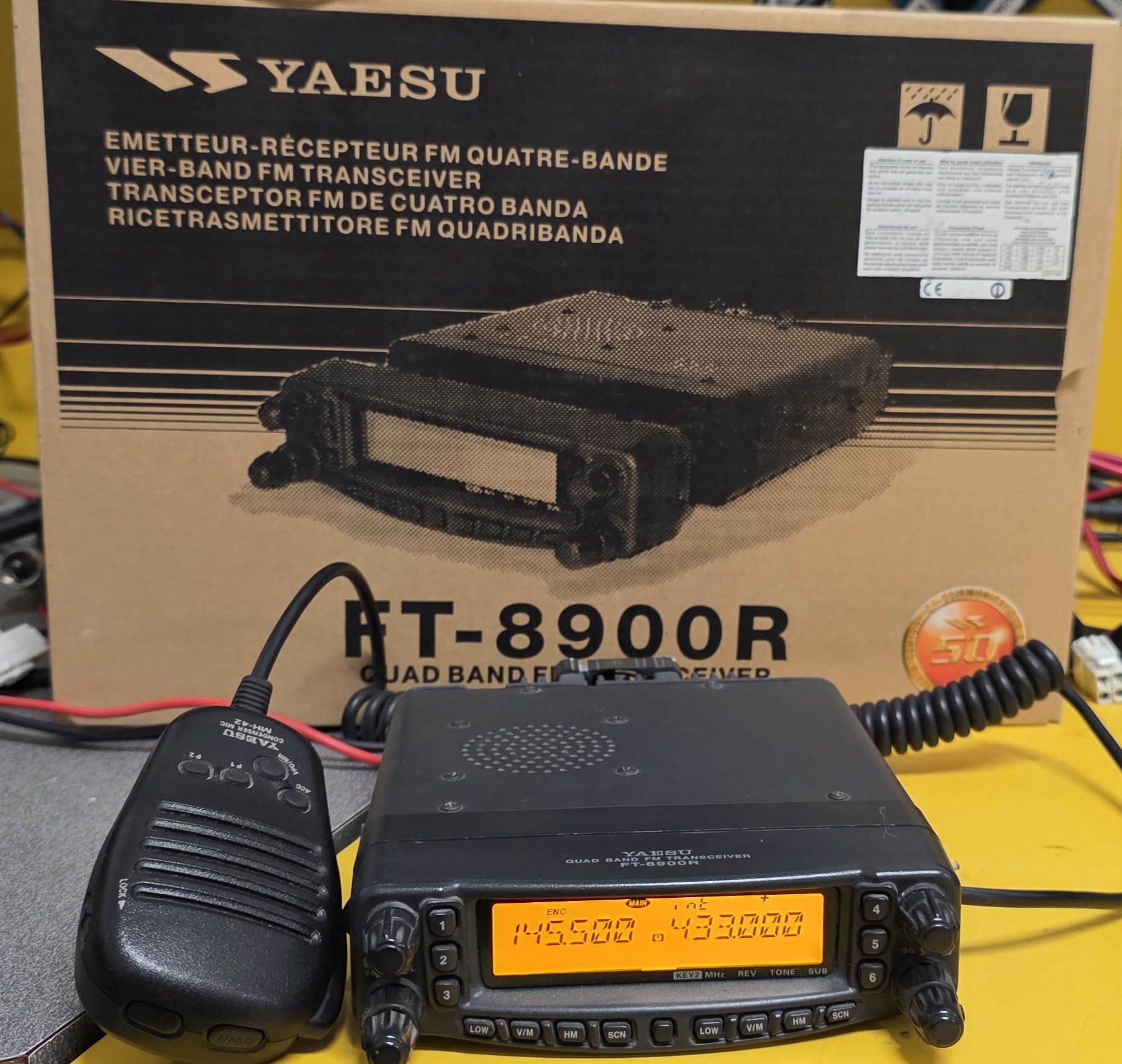 YAESU FT-8900 RTX QUADRIBANDA VEICOLARE 144/430/50/28 MHZ IN PERFETTO STATO