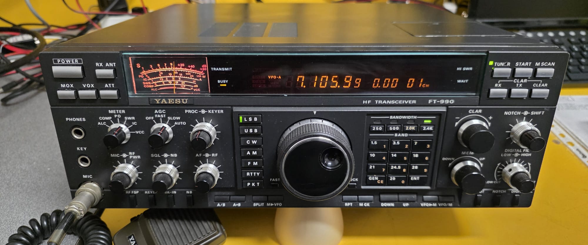 YAESU FT-990 RTX HF 0-30MHZ ALLMODE (IL PICCOLO MILLONE) BUONO STATO - AMPLIATO DI BANDA