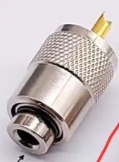 CONNETTORE PL259 A SALDARE TEFLON PER RG58/HF195/HF214